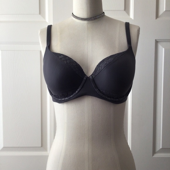 Victoria's Secret Other - Victoria’s Secret dark gray body by Victoria 3-ways lined demi bra